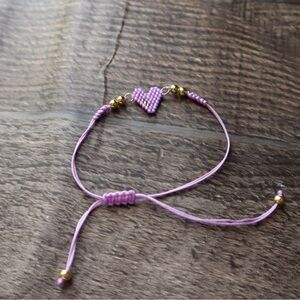 Purple Heart Miyuki Seed Bead Bracelet